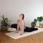 Antislip yogamat met scheerwollen wattering en schaapscheerwollen bovenkant