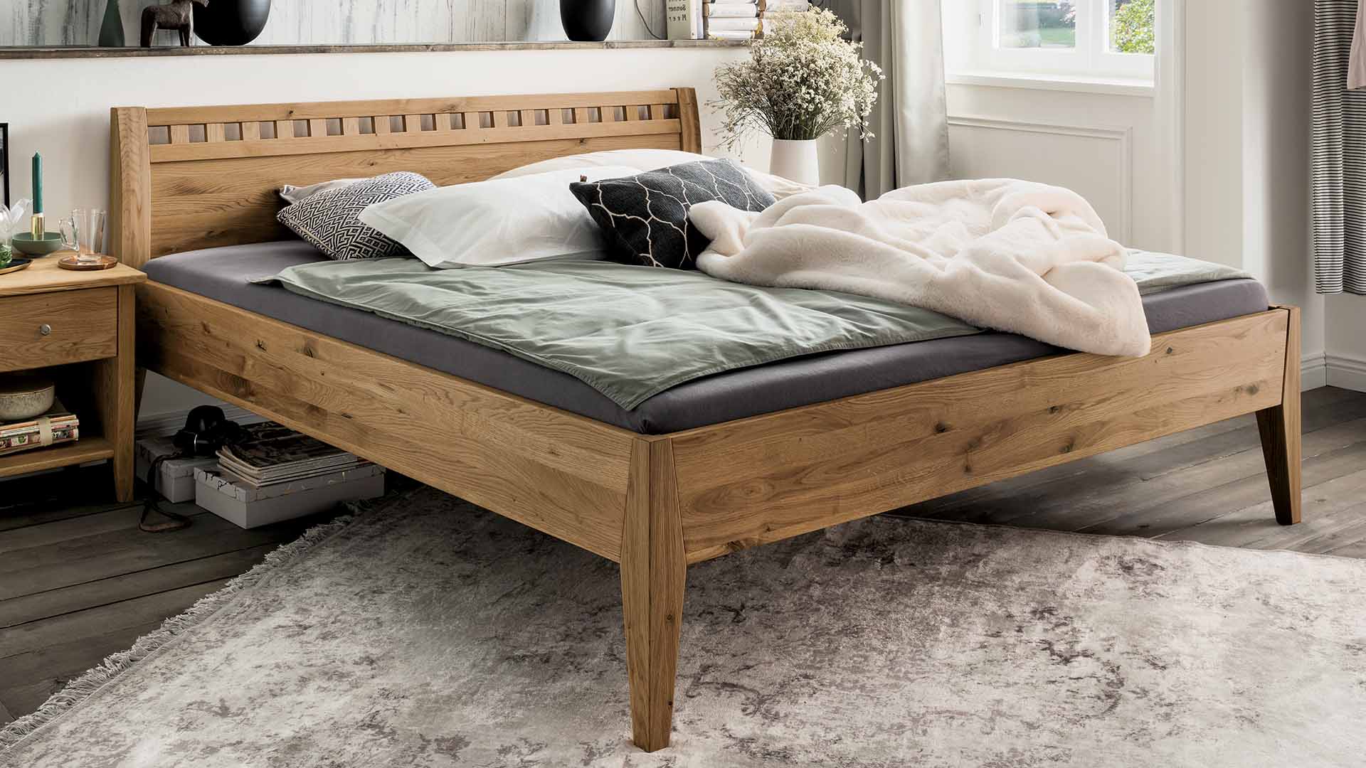 test Chip Instrueren Massief houten bed "Divina" | allnatura Nederland