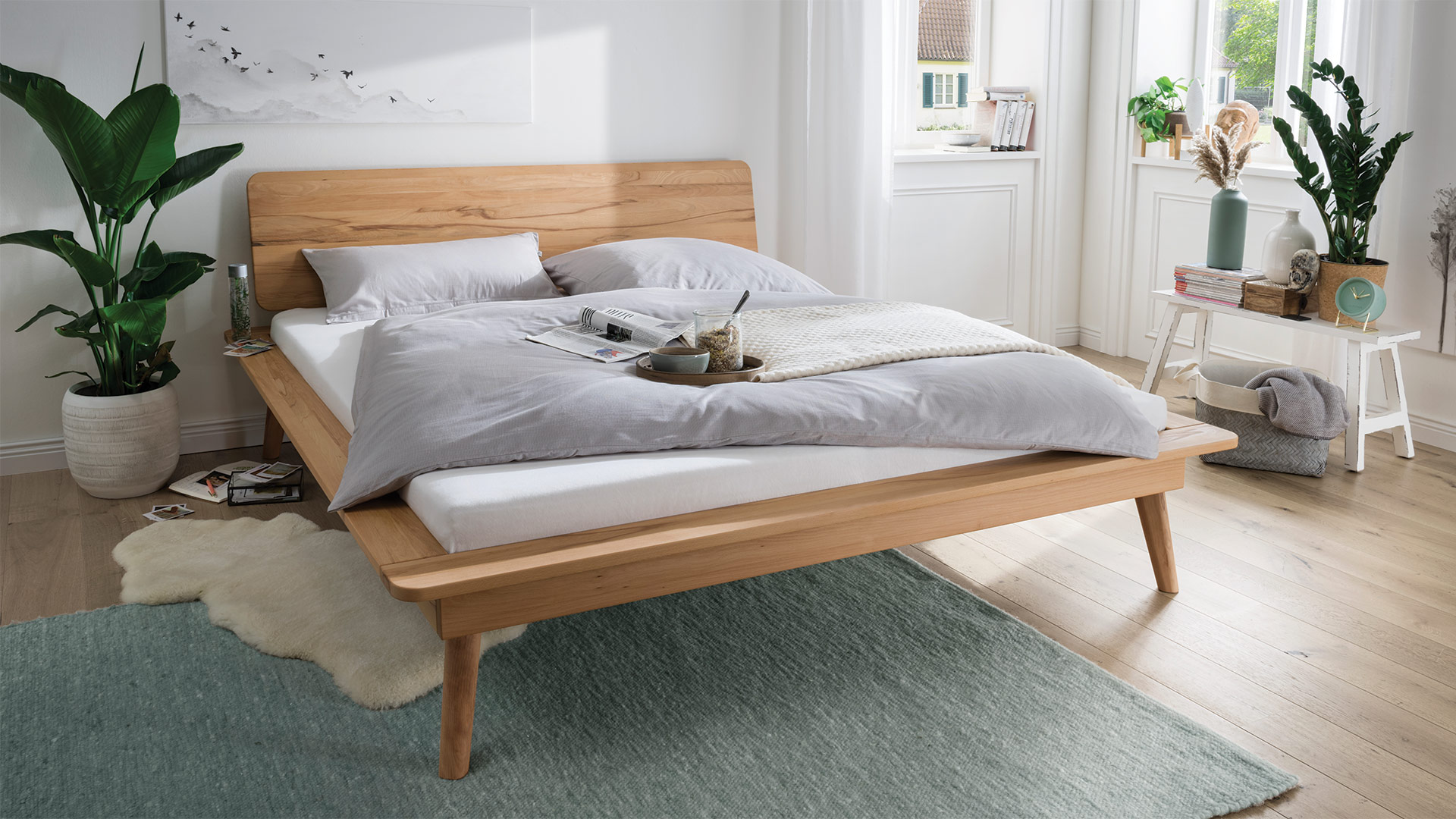 Massief houten bed "Zanira" | allnatura